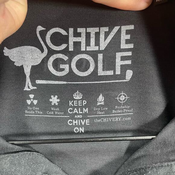 Travis Mathew Chive Golf Polo Shirt Men's Large Black Short Sleeve Casual - Picture 5 of 10